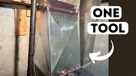 how to make a sheet metal transition for a furnace|sheet metal furnace transition.